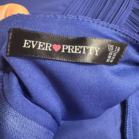 Ever Pretty size 18 Dress Royal Blue - Picture 3 of 6